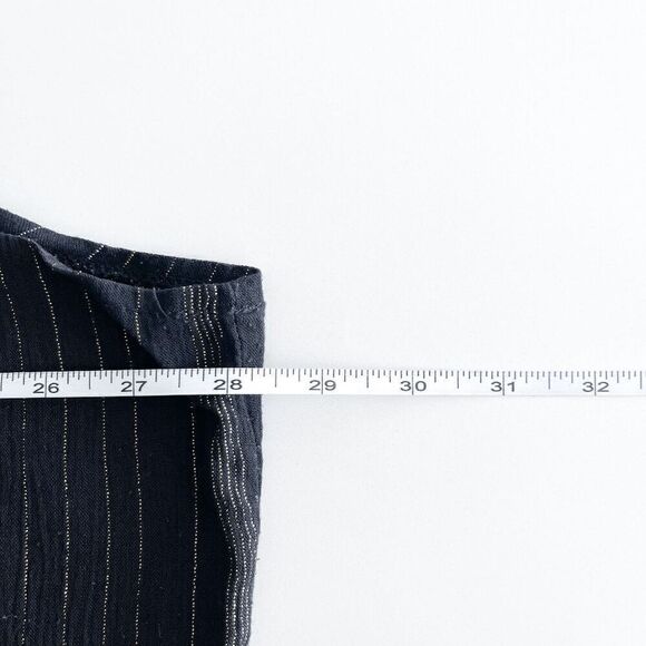 Career Elements Women's Striped Sleeveless Blouse Top Black Gold Size 26 Plus - Picture 6 of 7